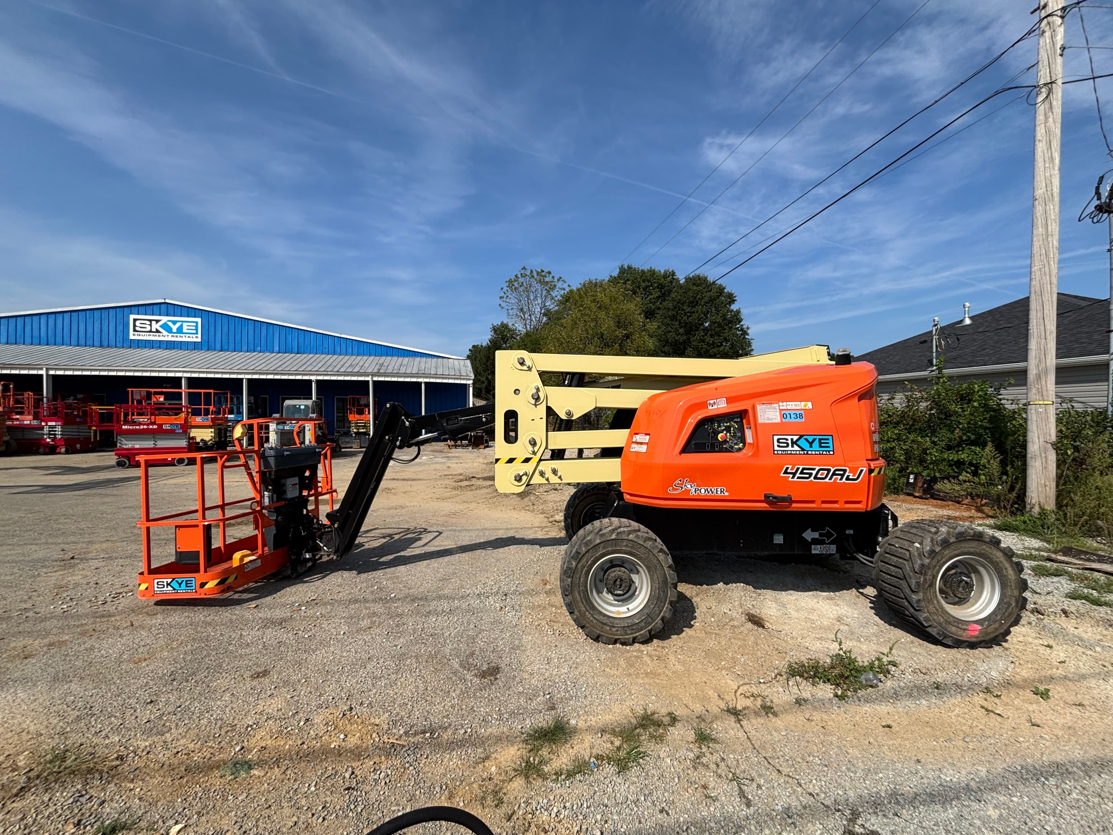 45' Articulating Boom Lift - 4x4 - Diesel w/ Sky Power